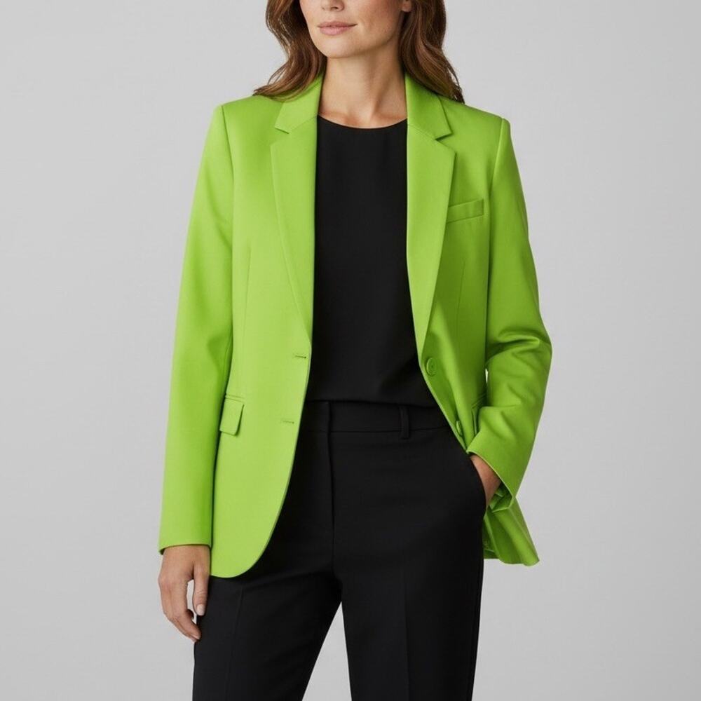 NWT Michael Kors Green Apple Blazer Women’s Size 4 Summer Workwear $395